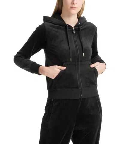 Juicy Couture Jewl Dia Hoodie In Black