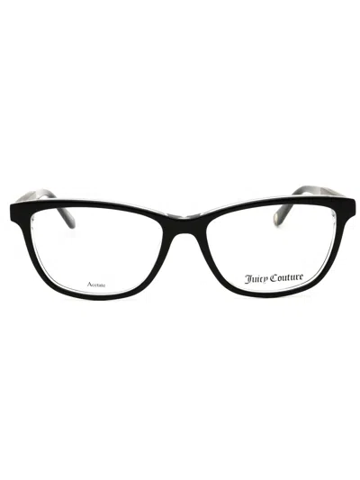 Juicy Couture Ju 187 Eyeglasses In Black/clear Demo Lens