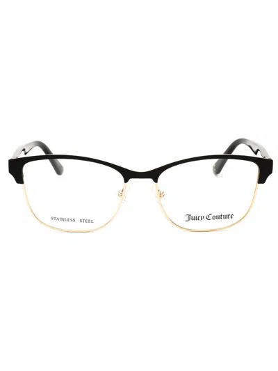 Juicy Couture Ju 220 Eyeglasses In Matte Black / Clear Demo Lens