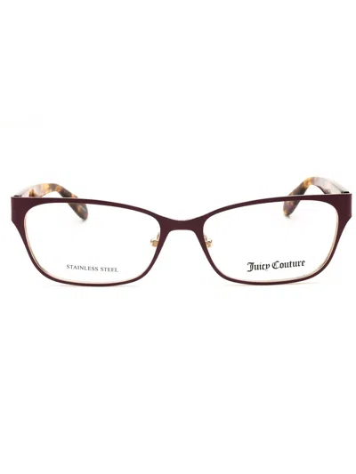 Juicy Couture Rectangle-frame Glasses In Purple