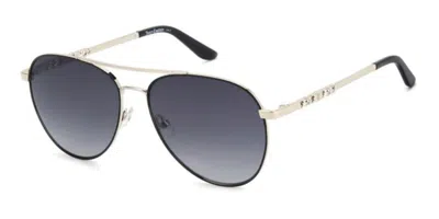 Juicy Couture Ju 643/g/s Vestibilità Orientale 3yg/9o Occhiali Da Sole Neri Per Donna In Multi