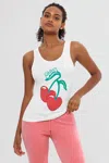Juicy Couture Juicy Cherry Tank In White