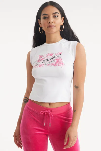 Juicy Couture Juicy Icons Baby Tee In White