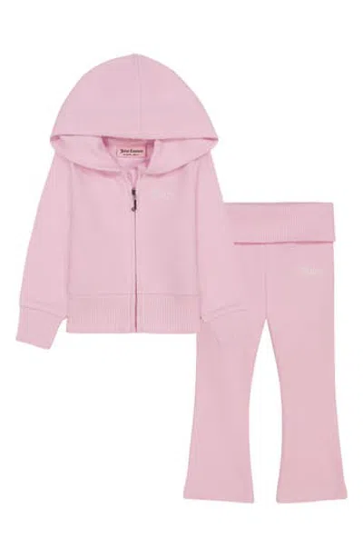Juicy Couture Kids' 2-piece Sweater Knit Hoodie & Leggings Set In Prepack Assorted