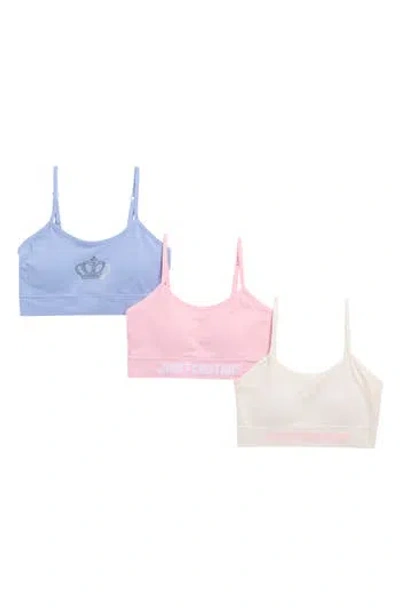Juicy Couture Kids' Assorted 3-pack Bralettes In Multi
