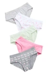 Juicy Couture Kids' Assorted 5-pack Bikini Briefs In Multi