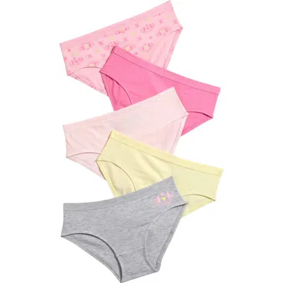 Juicy Couture Kids' Assorted 5-pack Stretch Bikini Briefs In Multi