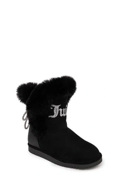 Juicy Couture Kids' Little And Big Girls Kahlo Cold Weather Boot In Black