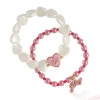 Juicy Couture Kids Kids Pink & White Bracelet Duo In Multi