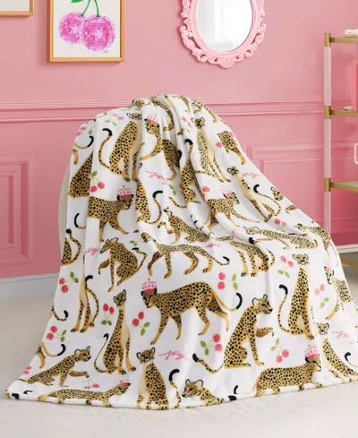 Juicy Couture Kids Plush Throw, 50" X 70" In Animal Print
