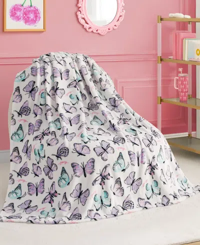 Juicy Couture Kids Plush Throw, 50" X 70" In Multi