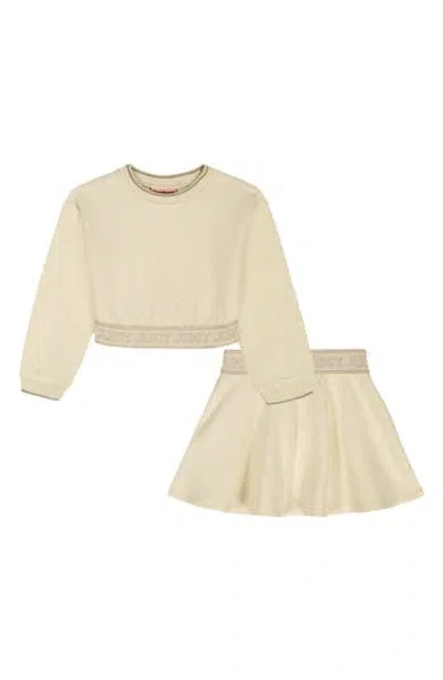 Juicy Couture Kids' Pullover & Skirt Set In Neutral