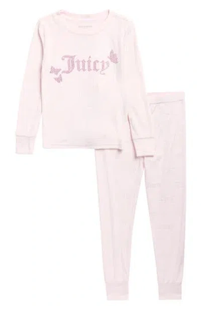 Juicy Couture Kids' Snug Fit Pajamas In Pink