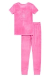 Juicy Couture Kids' Velour Two-piece Pajamas In Pink