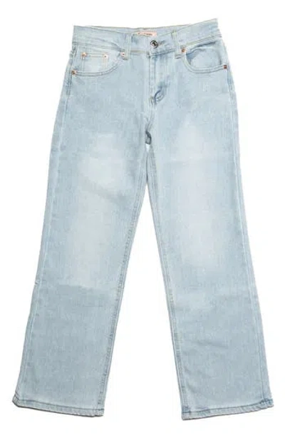Juicy Couture Kids' Wide Leg Jeans In Light Wash