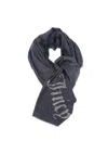 Juicy Couture Kimberly Pashmina W/ Rine Polyester Woman  Aijql8540wpo000-blk Black In Black