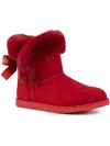 Juicy Couture King Womens Faux Fur Lined Ankle Ankle Boots In Red