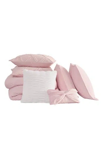 JUICY COUTURE JUICY COUTURE KISS 5-PIECE PLEAT PLUSH COMFORTER SET