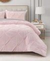 Juicy Couture Kiss Pleat Plush Comforter Sets In Black