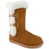 Juicy Couture Koded Womens Faux Suede Slip On Winter & Snow Boots In Multi