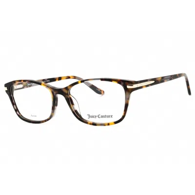 Juicy Couture Ladies Black Rectangular Eyeglass Frames Ju234g In Multi
