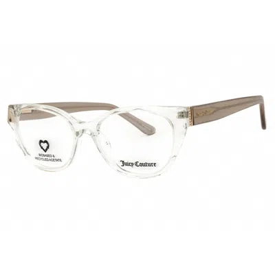 Juicy Couture Ladies Transparent Cat Eye Sunglasses Ju255g In ["white"]