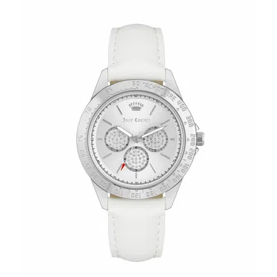Juicy Couture Ladies' Watch  Jc1221svwt ( 38 Mm) Gbby2 In White