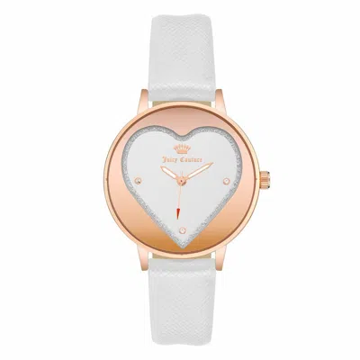 Juicy Couture Ladies' Watch  Jc1234rgwt ( 38 Mm) Gbby2 In White