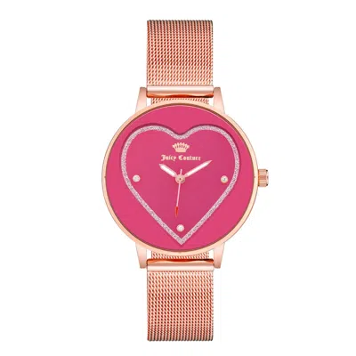 Juicy Couture Ladies' Watch  Jc1240hprg ( 38 Mm) Gbby2 In Pink