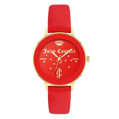 Juicy Couture Ladies' Watch  Jc1264gprd ( 38 Mm) Gbby2 In Red