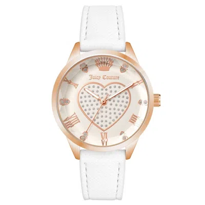 Juicy Couture Ladies' Watch  Jc1300rgwt ( 35 Mm) Gbby2 In Gold