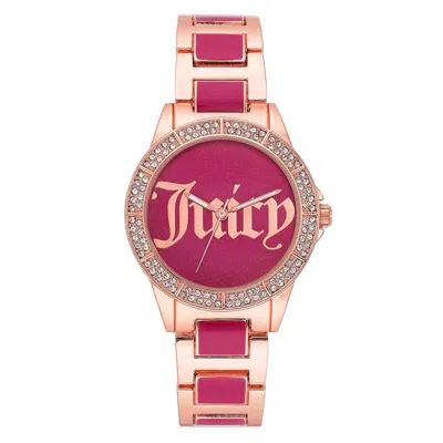 Juicy Couture Ladies' Watch  Jc1308hprg ( 36 Mm) Gbby2 In Pink