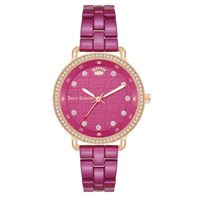Juicy Couture Ladies' Watch  Jc1310rghp ( 36 Mm) Gbby2 In Purple