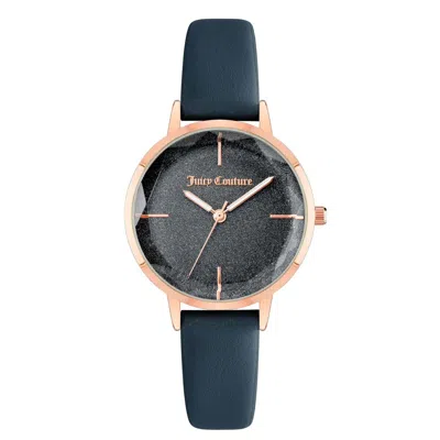 Juicy Couture Rose Gold Women Watch In Blue