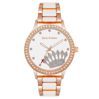 Juicy Couture Ladies' Watch  Jc1334rgwt ( 38 Mm) Gbby2 In Metallic