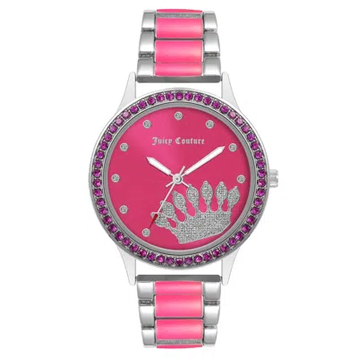 Juicy Couture Ladies' Watch  Jc1335svhp ( 38 Mm) Gbby2 In Pink