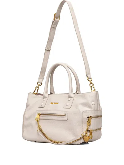 Juicy Couture Large Chain-embellished Zip-detail Tote Bag In Neutral