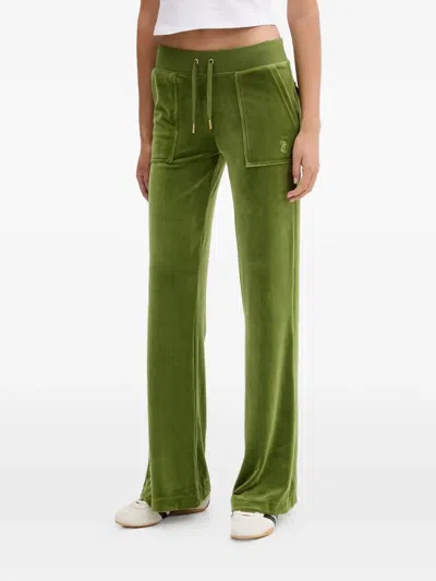 Juicy Couture Layla Flared Trousers In Green