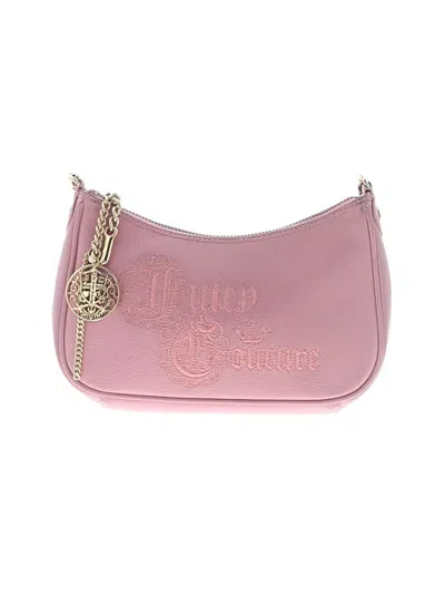 Pre-owned Juicy Couture Leather Shoulder Bag In Pink
