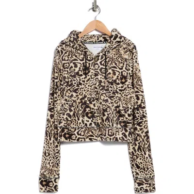 Juicy Couture Leopard Print Zip-up Hoodie In Multi