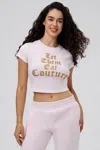 Juicy Couture Let Them Eat Couture Baby Tee In White