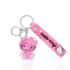 Juicy Couture Liquid Keychain With Wrist Strap In Pink