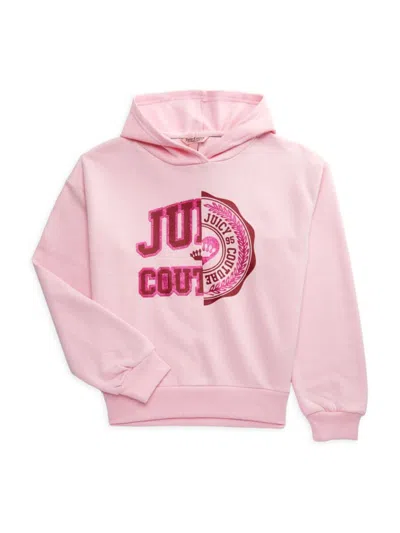 Juicy Couture Kids' Little Girl's & Girl's Logo Hoodie In Orchid Pink
