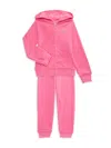 JUICY COUTURE LITTLE GIRL'S HOODIE & JOGGERS SET
