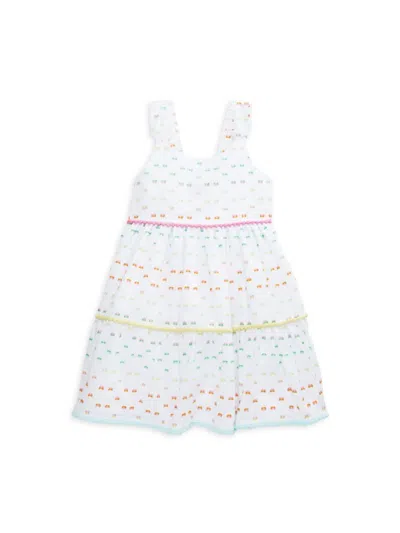 Juicy Couture Kids' Little Girl's Rainbow Tiered Dress In White