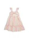 JUICY COUTURE LITTLE GIRL'S STRIPED TWIST DRESS