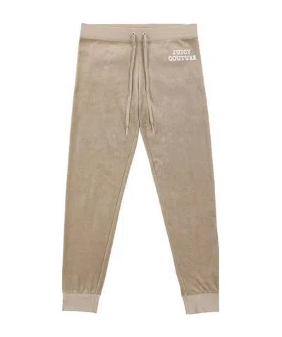 Juicy Couture Logo Casual Pants In Nude
