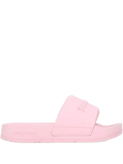 Juicy Couture Logo-embossed Slides In Pink