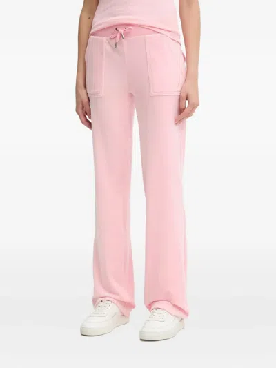 Juicy Couture Logo-embroidered Track Pants In Pink