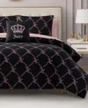 Shop Juicy Couture Logo Link 8-pc. Comforter Set, King In Black